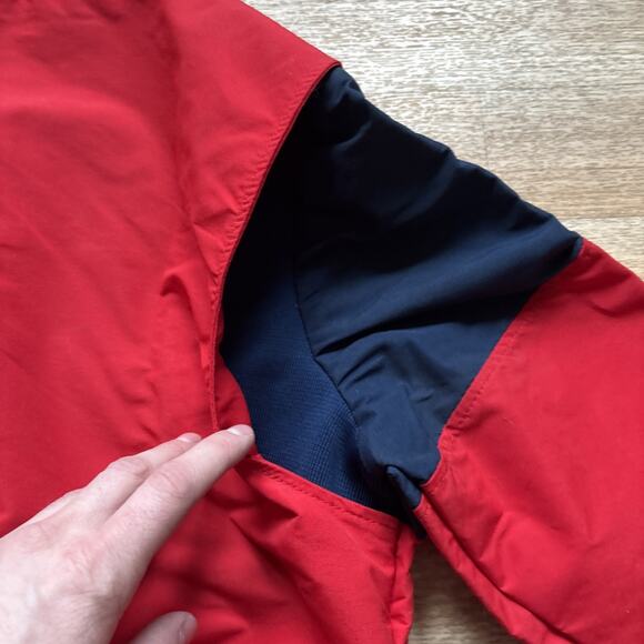 Deadstock Vintage 80s CB Sports Pull Over Light Jacket Red Blue Womens L 1984 - Picture 8 of 10